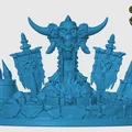 Đế trưng bày mô hình (Miniature Base) chủ đề hang ổ Orc cho RPG - Thumbnail 3