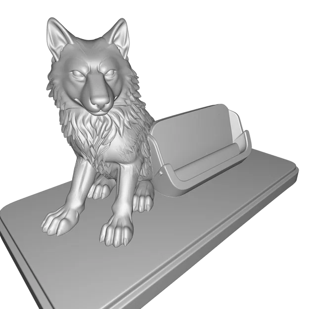 Wolf Desk Organizer – Mô hình 3D trang trí và tiện ích (FBX, STL, USDZ, GLB) - Image 8