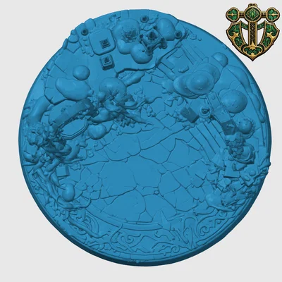 Mẫu đế mô hình vương quốc yêu tinh Elven Lair cho game RPG
