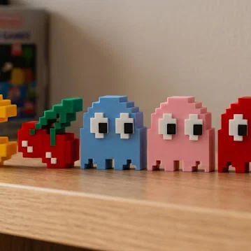 Mô hình trang trí PAC-MAN: Phụ kiện retro cực chất cho bàn làm việc