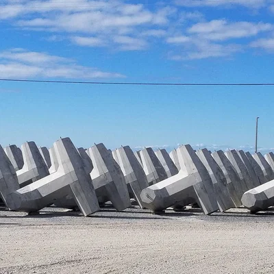 Mô hình khối chắn sóng Tetrapod (Dolosse) cho in 3D