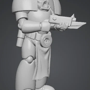 Mô hình chiến binh Space Marine in 3D - Warhammer 40k fanart