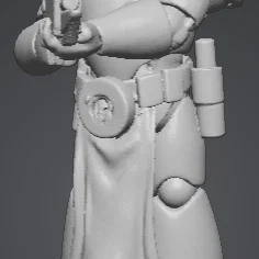 Mô hình chiến binh Space Marine in 3D - Warhammer 40k fanart