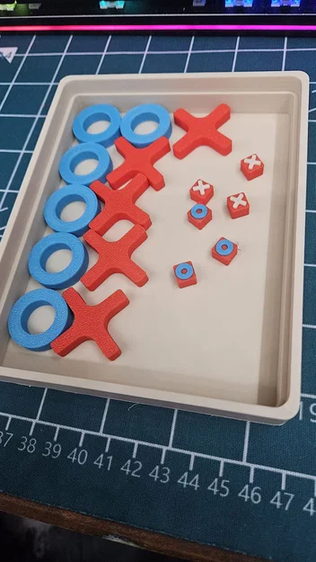 Tic Tac Toe (Tris) – Bộ cờ 3D có tích hợp bộ đếm điểm & hộp đựng - Image 4