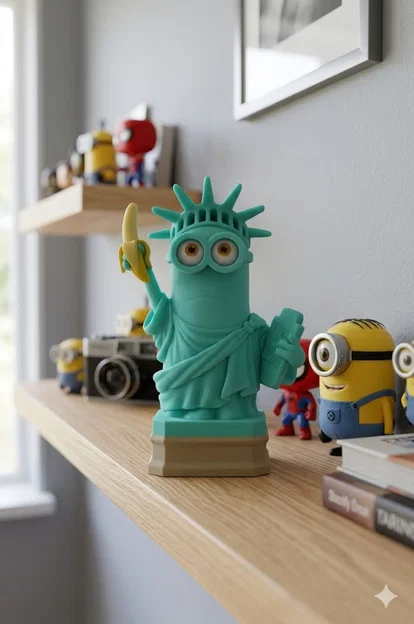 Mô hình in 3D Minion Nữ thần Tự do siêu dễ thương - Image 1