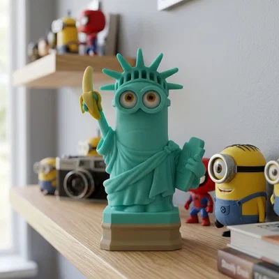 Mô hình in 3D Minion Nữ thần Tự do siêu dễ thương