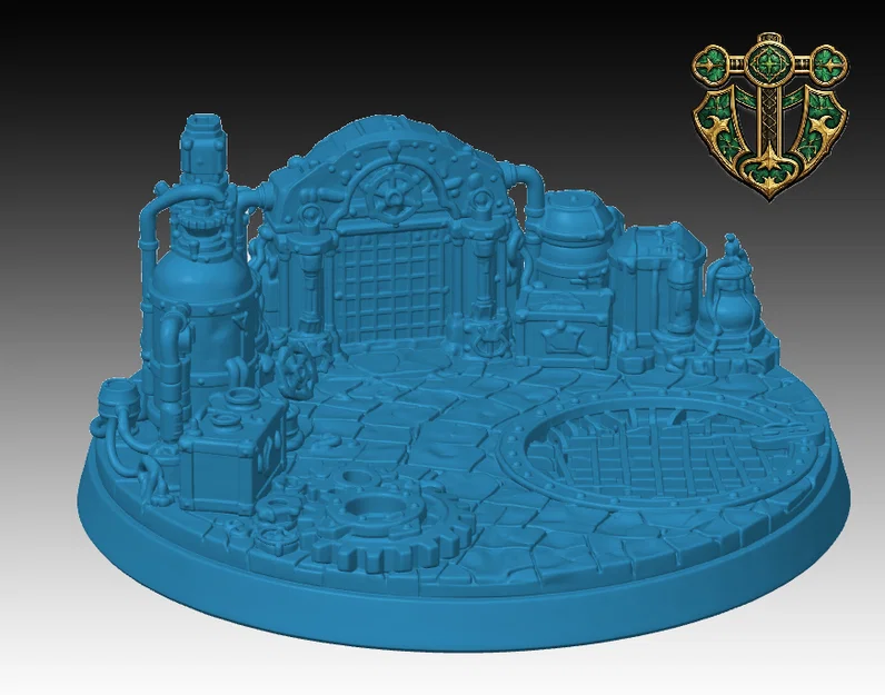 Đế mô hình hang động người lùn (Dwarven Lair Miniature Base) cho RPG - Image 1