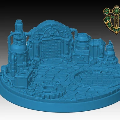 Đế mô hình hang động người lùn (Dwarven Lair Miniature Base) cho RPG