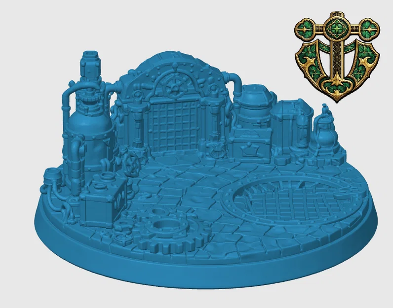 Đế mô hình hang động người lùn (Dwarven Lair Miniature Base) cho RPG - Image 4