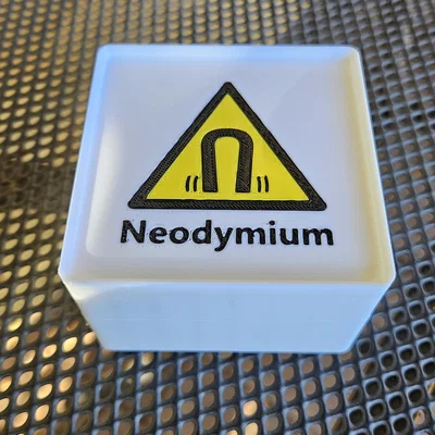 Nắp đậy có ký hiệu cảnh báo ISO cho hệ thống Gridfinity 2x2