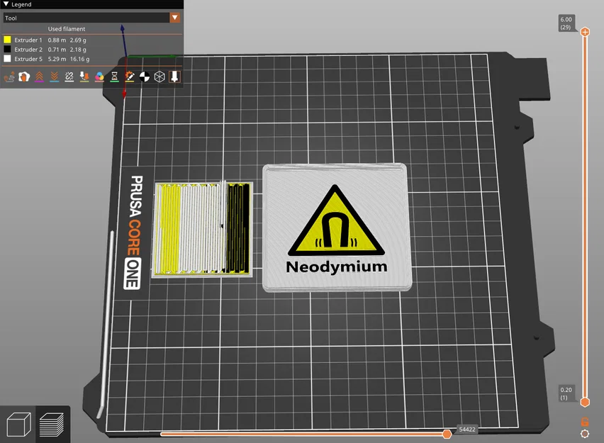 Nắp đậy có ký hiệu cảnh báo ISO cho hệ thống Gridfinity 2x2 - Image 4