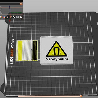Nắp đậy có ký hiệu cảnh báo ISO cho hệ thống Gridfinity 2x2