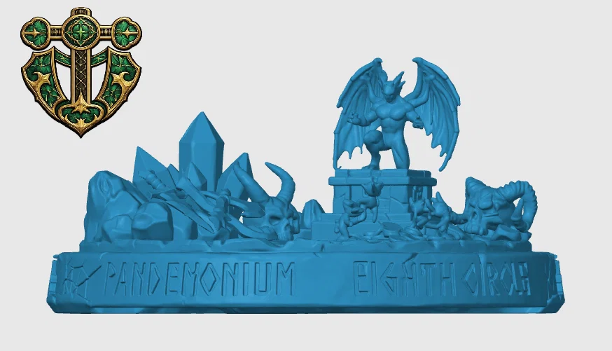 Đế trưng bày mô hình Demon Lair - Demon Lair Miniature Base cho game RPG - Image 2