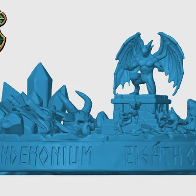 Đế trưng bày mô hình Demon Lair - Demon Lair Miniature Base cho game RPG