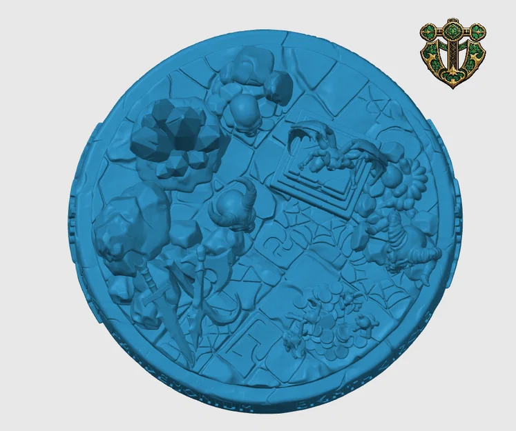 Đế trưng bày mô hình Demon Lair - Demon Lair Miniature Base cho game RPG - Image 3