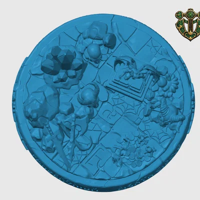 Đế trưng bày mô hình Demon Lair - Demon Lair Miniature Base cho game RPG