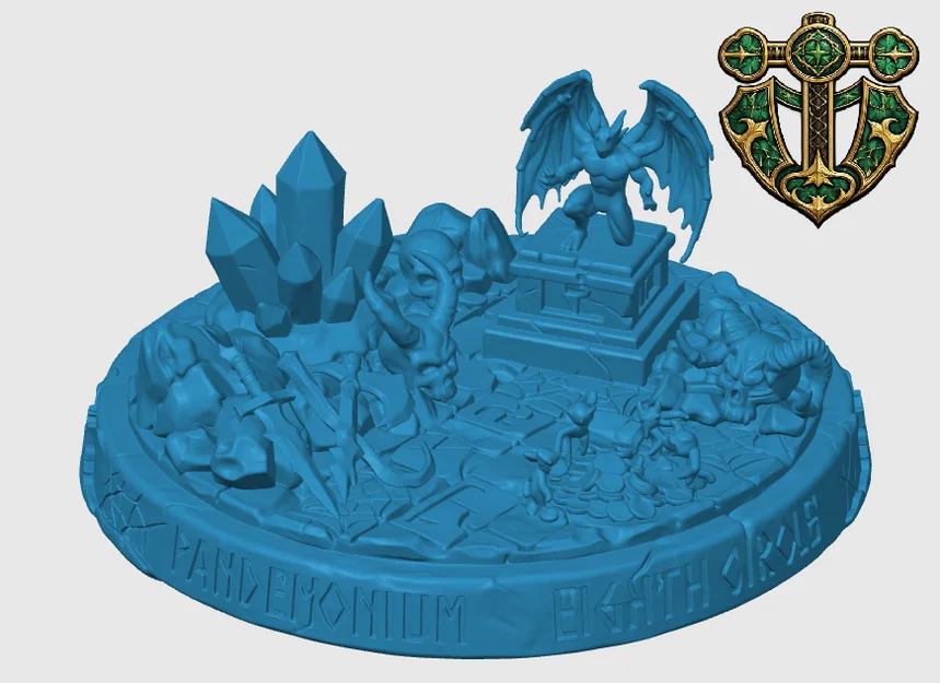 Đế trưng bày mô hình Demon Lair - Demon Lair Miniature Base cho game RPG - Image 4