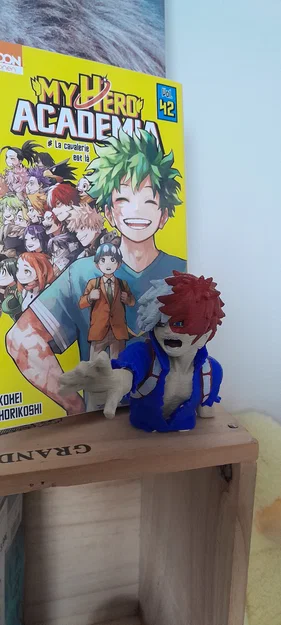 Mô hình 3D Shoto Todoroki - Tượng bán thân cực chất cho fan My Hero Academia - Image 3