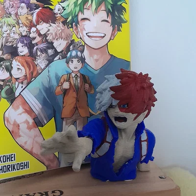 Mô hình 3D Shoto Todoroki - Tượng bán thân cực chất cho fan My Hero Academia