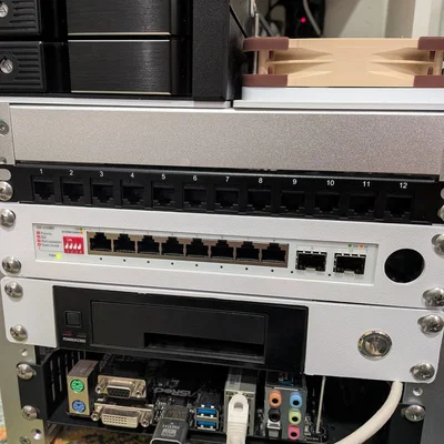 Ngàm gắn rack 10 inch cho Switch Asus QG-U1080 2.5g
