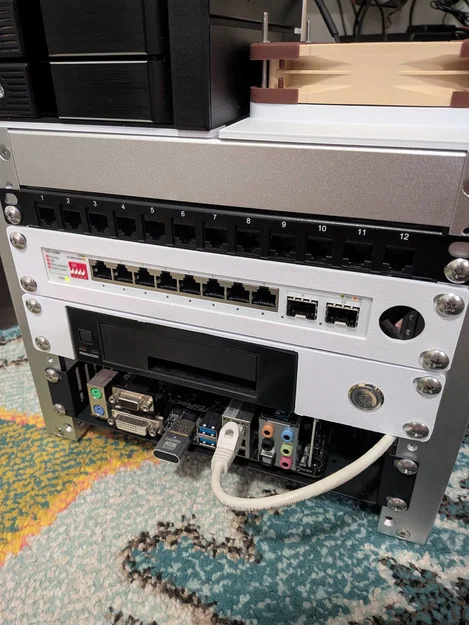 Ngàm gắn rack 10 inch cho Switch Asus QG-U1080 2.5g - Image 9