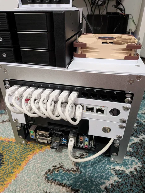 Ngàm gắn rack 10 inch cho Switch Asus QG-U1080 2.5g - Image 10