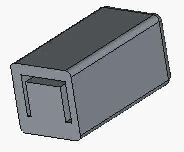 Nắp bảo vệ đầu thanh đẩy cửa sổ nhà kính - Image 2