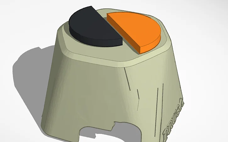 Nắp che máy bơm tản nhiệt Cooler Master in 3D với logo Prusa Slicer - Image 1