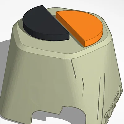 Nắp che máy bơm tản nhiệt Cooler Master in 3D với logo Prusa Slicer