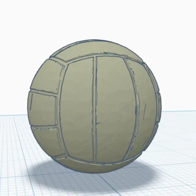Mô hình quả bóng chuyền (Volleyball) cho máy in 3D