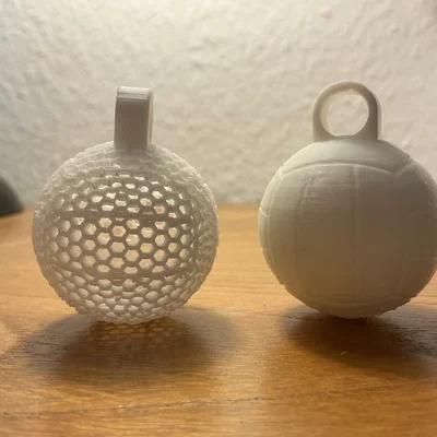 Móc khóa bóng chuyền in 3D: Hai phiên bản đặc sắc