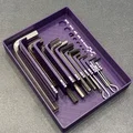 Khay đựng lục giác (Allen Key) hệ Gridfinity kèm thước đo - Thumbnail 1