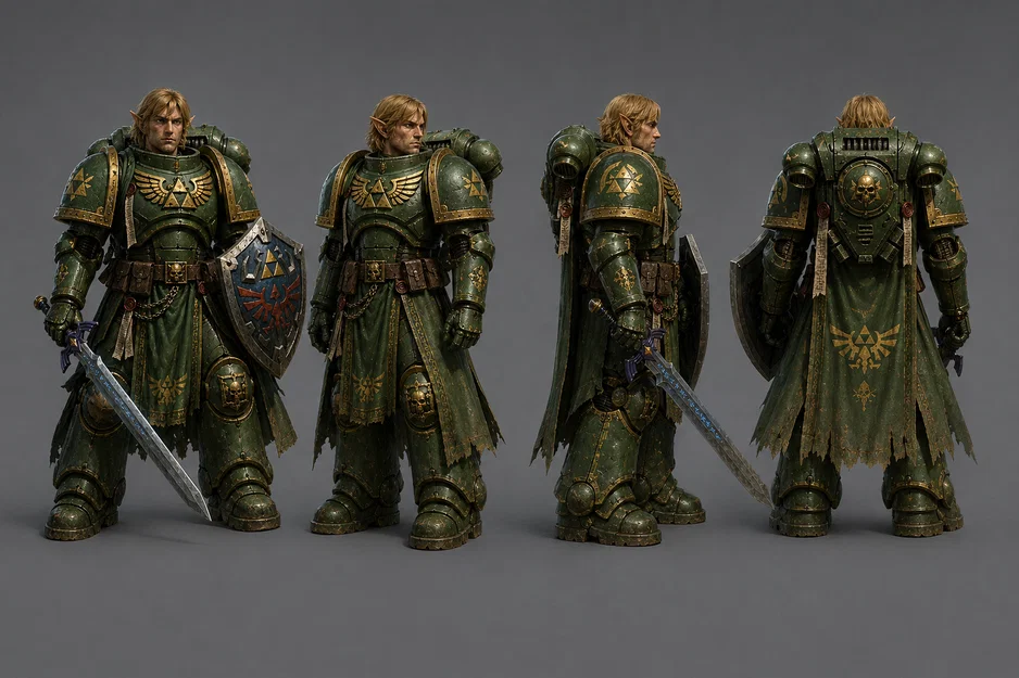 Mô hình 3D Link Space Marine: Sự kết hợp huyền thoại cho game thủ - Image 1