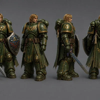 Mô hình 3D Link Space Marine: Sự kết hợp huyền thoại cho game thủ