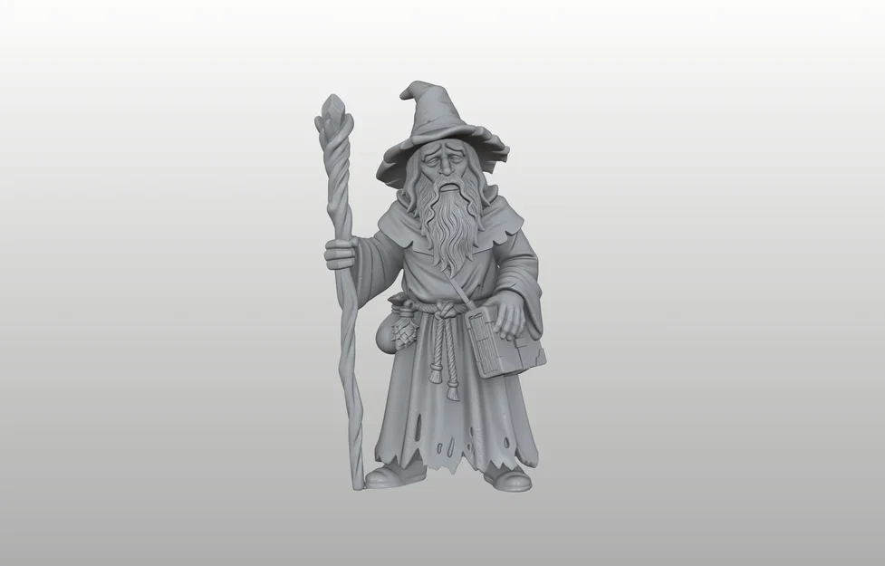 Merlin Đại Pháp Sư - Mô hình Wizard / Sorcerer (32mm) - Đã có sẵn hỗ trợ in - Image 1