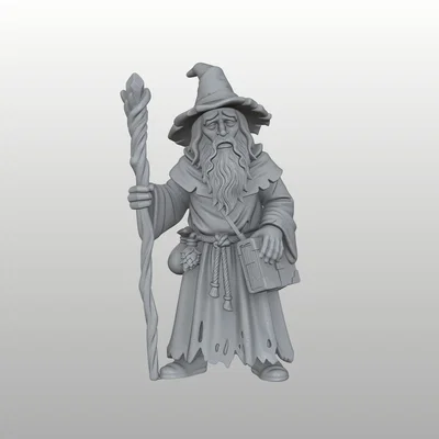 Merlin Đại Pháp Sư - Mô hình Wizard / Sorcerer (32mm) - Đã có sẵn hỗ trợ in