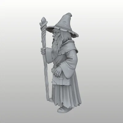 Merlin Đại Pháp Sư - Mô hình Wizard / Sorcerer (32mm) - Đã có sẵn hỗ trợ in