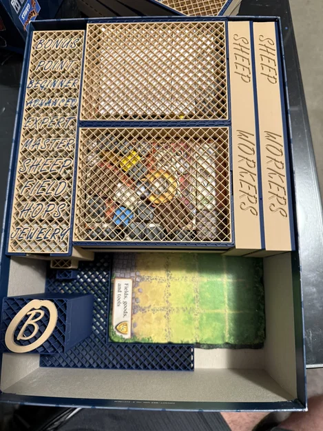 Khay đựng Deluxe cho Hallertau - Hỗ trợ sleeve, cất dọc, box-to-table - Image 12