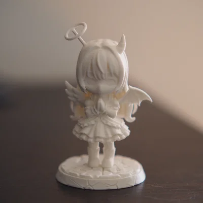 Mô hình Chibi Thiên thần & Ác quỷ (Heaven & Hell) - Tượng nhỏ in 3D