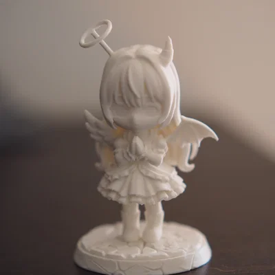 Mô hình Chibi Thiên thần & Ác quỷ (Heaven & Hell) - Tượng nhỏ in 3D