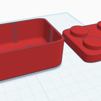 Hộp đựng đồ đa năng phong cách LEGO 2x4 cho bàn làm việc