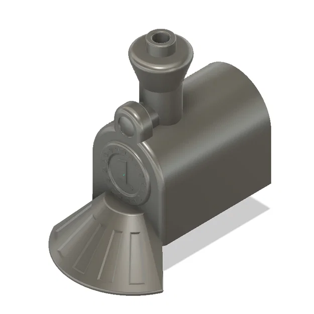 Mô hình đầu tàu hơi nước 3D tạo khói từ đá khô cho Duplo - Image 2