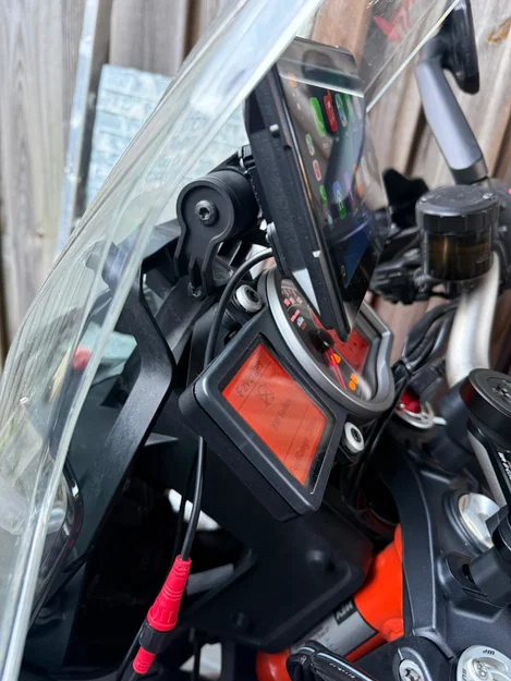 Ngàm gắn màn hình Jensite Carplay cho KTM SuperDuke 1290 GT gen 1 (2016-2018) - Image 2