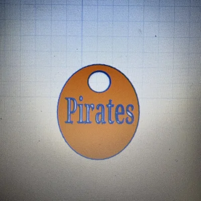 Móc khóa Pittsburgh Pirates MLB in 3D phong cách cá tính
