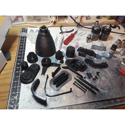 Mô hình động cơ tên lửa Raptor V1 tỷ lệ 1/10