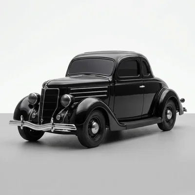 Mô hình xe cổ 1936 Ford 5-Window Coupe: Mẫu in 3D đầy hoài cổ