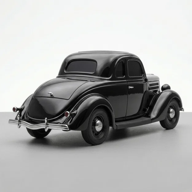 Mô hình xe cổ 1936 Ford 5-Window Coupe: Mẫu in 3D đầy hoài cổ - Image 2