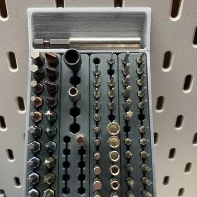 Giá đỡ đầu bit mô-đun dạng tham số cho Ikea Skadis