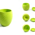 Bộ sưu tập chậu cây in 3D đa dạng: Thiết kế mặt trăng và hiện đại - Thumbnail 2
