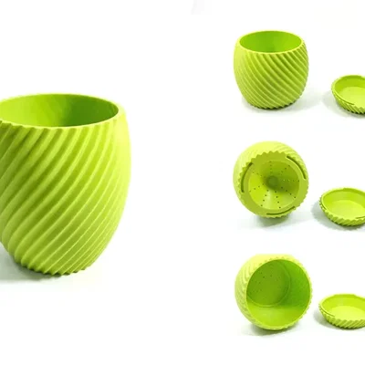 Bộ sưu tập chậu cây in 3D đa dạng: Thiết kế mặt trăng và hiện đại